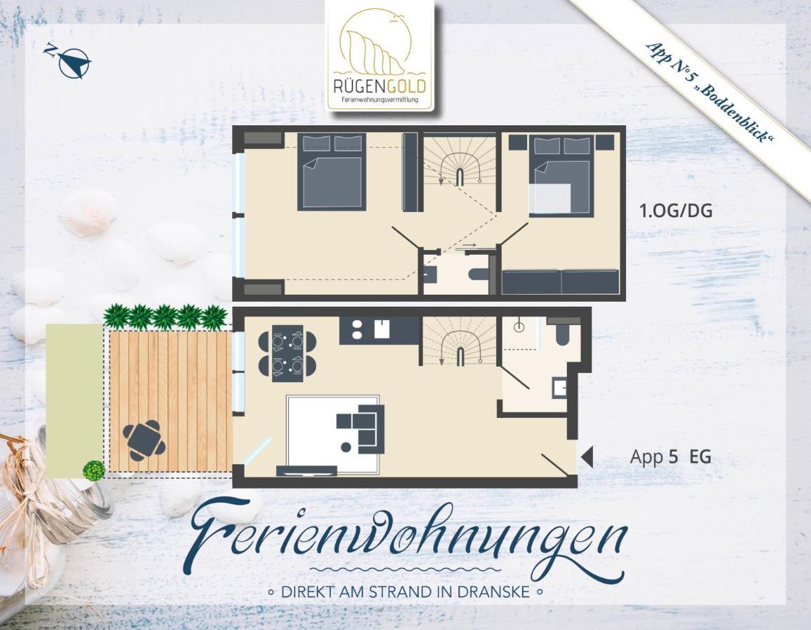 ,,Inselromantik" Appartement 3 Dranske Eksteriør billede